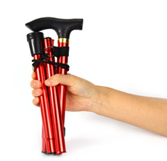 Outdoor Folding Lightweight Foldable Easy Folding Aluminum Metal Walking Sticks