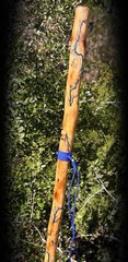 64” Sweetgum FRACTAL LICHTENBERG Walking HIKING Stick Handmade & Finished 🇺🇸