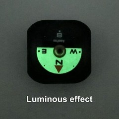 Mini Luminous Button Compass for Watch Band Lanyard A-20