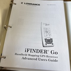 Lowrance iFINDER Hunt Fish Camp Go Handheld GPS & Manual Yellow
