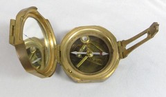 Vintage Brunton’s Pocket Transit Compass Geology Surveying Military w/Wood Box