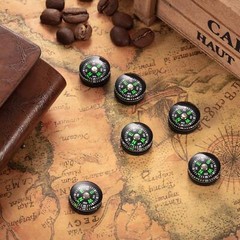 200Pcs Mini Pocket Button Compass for Hiking Camping Boating Watch Band Paracord