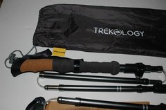 TREKOLOGY TREK-Z COLLAPSIBLE HIKING TREKKING POLES – OPEN BOX