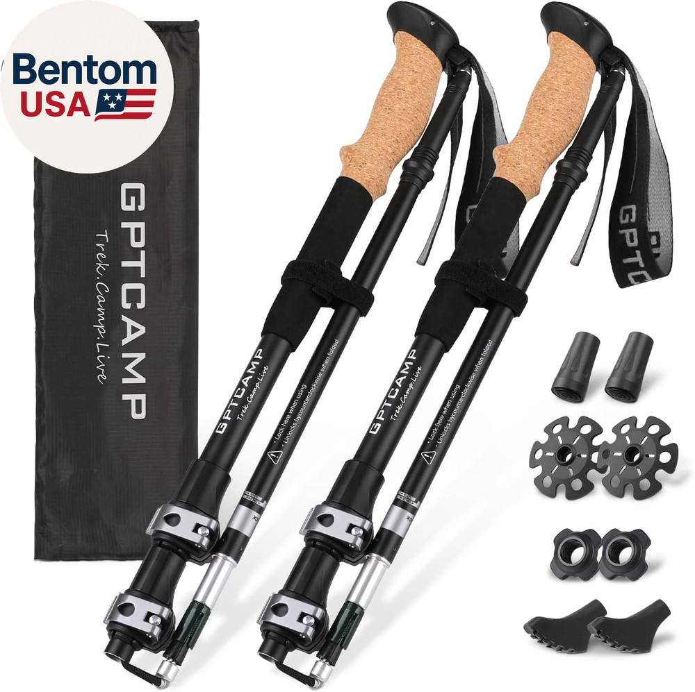 Walking Sticks,Trekking Poles Collapsible Hiking Poles,Lightweight Folding Trave