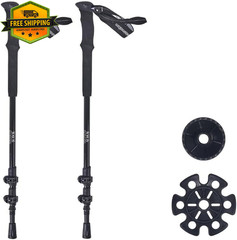 2PCS Adjustable Walking Sticks for Seniors Lightweight Trekking Poles Support