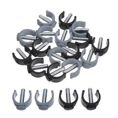 20 Pcs Walker Crutch Accessories Cane Shaped Buckles for Crutches