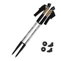 1 Pair All Terrain Trekking Hiking Poles Backpacking Adjustable Walking Sticks