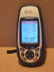 Magellan Meridian Color GPS Handheld Unit Outdoor Hiking Receiver Tested Working