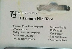TIMBER CREEK TITANIUM MINI TOOL CJ-45G NEW IN PACKAGE
