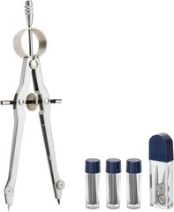 – Professional Compass for Geometry, Extra Lead, Metal Compass, Compass, Compass