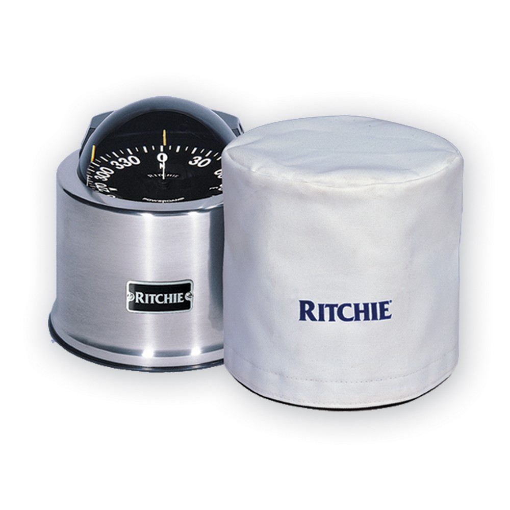 Ritchie GM-5-C 5″ GlobeMaster Binnacle Mount Compass Cover – White GM-5-C UPC…