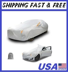 Caromop 10-Layer Waterproof Car Cover All Weather Protection (Snow, Rain, Sun)