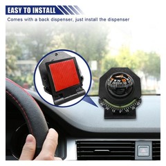 Car Compass, Car Dashboard Compass Ball with Slope Meter, Adjustable Night Vi…
