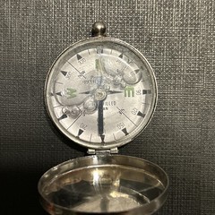 Working Vintage Precise Pathfinder Liquid Filled Pocket Compass, Made In Japan