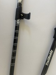 New – TrailBuddy Trekking Poles Black Aluminum – Cork Handle – 105 to 135cm