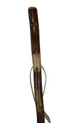 Dark Walking Stick + Cross Carving + Handmade in USA – Strong Hiking Staff