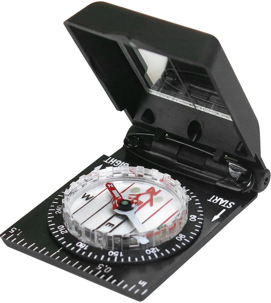Mini Compass, Black, Size