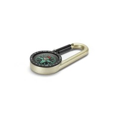 2 Pcs Metal Compass Keychain Mini Tactical Direction Finder for Outdoor Use