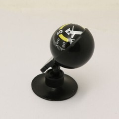 Car Compass 360 Degree Rotation Waterproof Vehicle Navigation Compass Ball Black