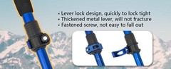 Collapsible Trekking Poles for Hiking – Lightweight Folding Walking Sticks for