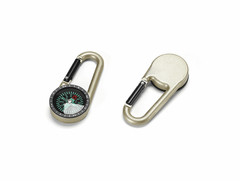 2 Pcs Metal Compass Keychain Mini Tactical Direction Finder for Outdoor Use