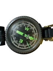 Vintage Engineer Lensatic Precise Liquid Filled Compass Made In Japan