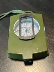 3” Sportneer Military Lensatic Sighting Camping Compass Carry Bag Waterproof