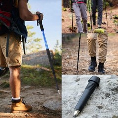 Trekking Poles Tips Universal Carbide 12mm*0.5″ / 78mm*3.1″,