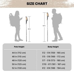 SOLA Trekking Poles Lightweight Collapsible Hiking Poles – 7075 Aluminum Allo…