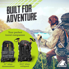 Trekking Poles – Lightweight, Collapsible Hiking Poles for Snowshoe & Backpackin