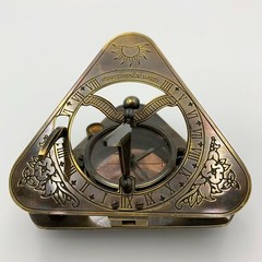 Solid Brass Captain’s Nautical Sundial Compass