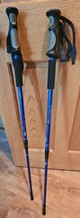 1 Pair (2 Poles) Anti Shock, Adjustable, Collapsible Hiking Poles