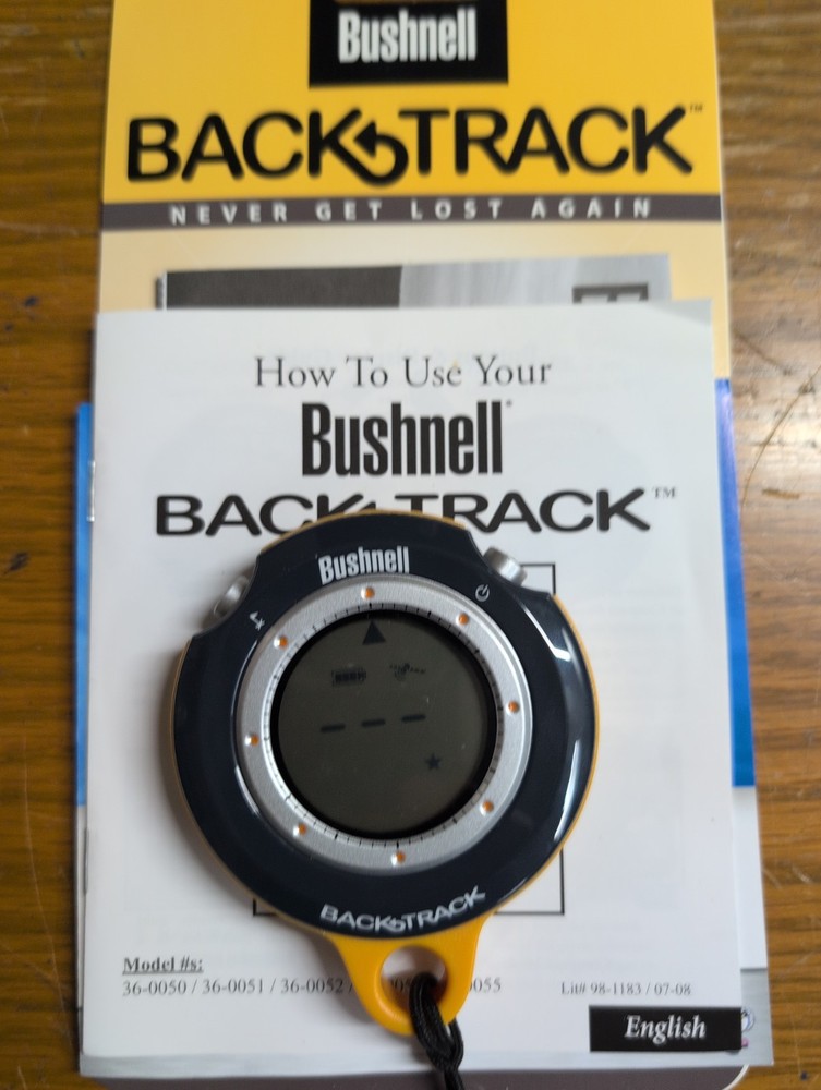 Bushnell BackTrack GPS Unit 360050. Yellow/Black/Silver. China. Tested. V.GOOD.