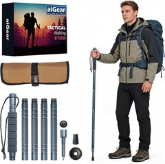 Hiking Trekking Pole, Adjustable Length Walking Stick Survival Lightweight
