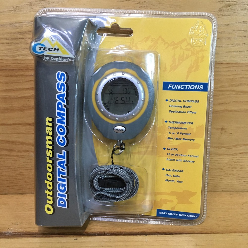 2003 Outdoorsman by Coghlan’s Digital Compass Clock Alarm Calender Thermometer