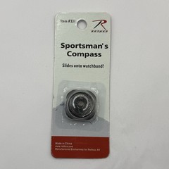 Rothco Watch Band Wrist Compass Mini Small Wrist Black Sportsman