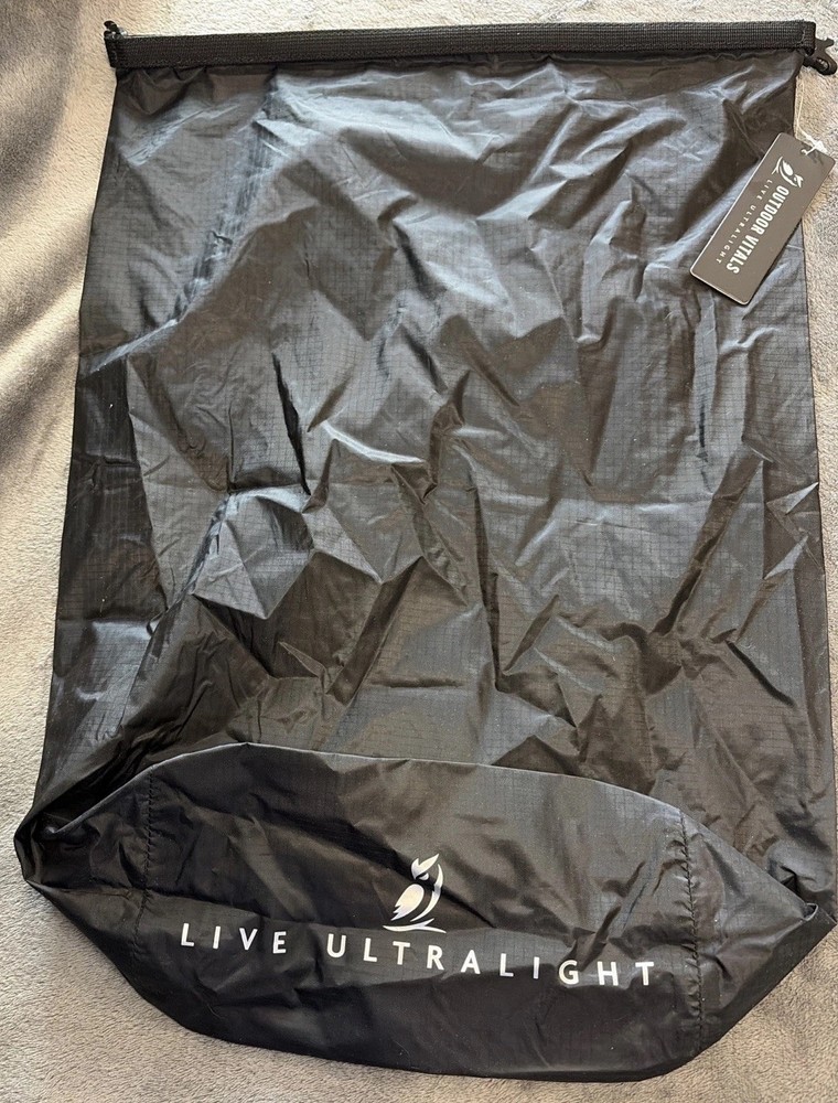 NEW Outdoor Vitals Dry Bag 20L~Black~Travel Hiking Pack Sack