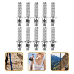 10Pcs Tips Hiking Pole Parts Trekking Pole Tips Walking Stick Replacement Tips