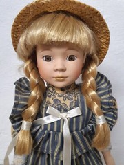 Artist doll porcelain doll 41 cm collector rarity vintage signed