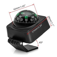 Adjustable Car Dashboard Navigation Compass Ball for Boat Marine Truck