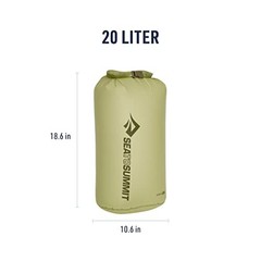 Sea to Summit Ultra-Sil Dry Bag, Ultralight Waterproof Tarragon Green 20 Liter