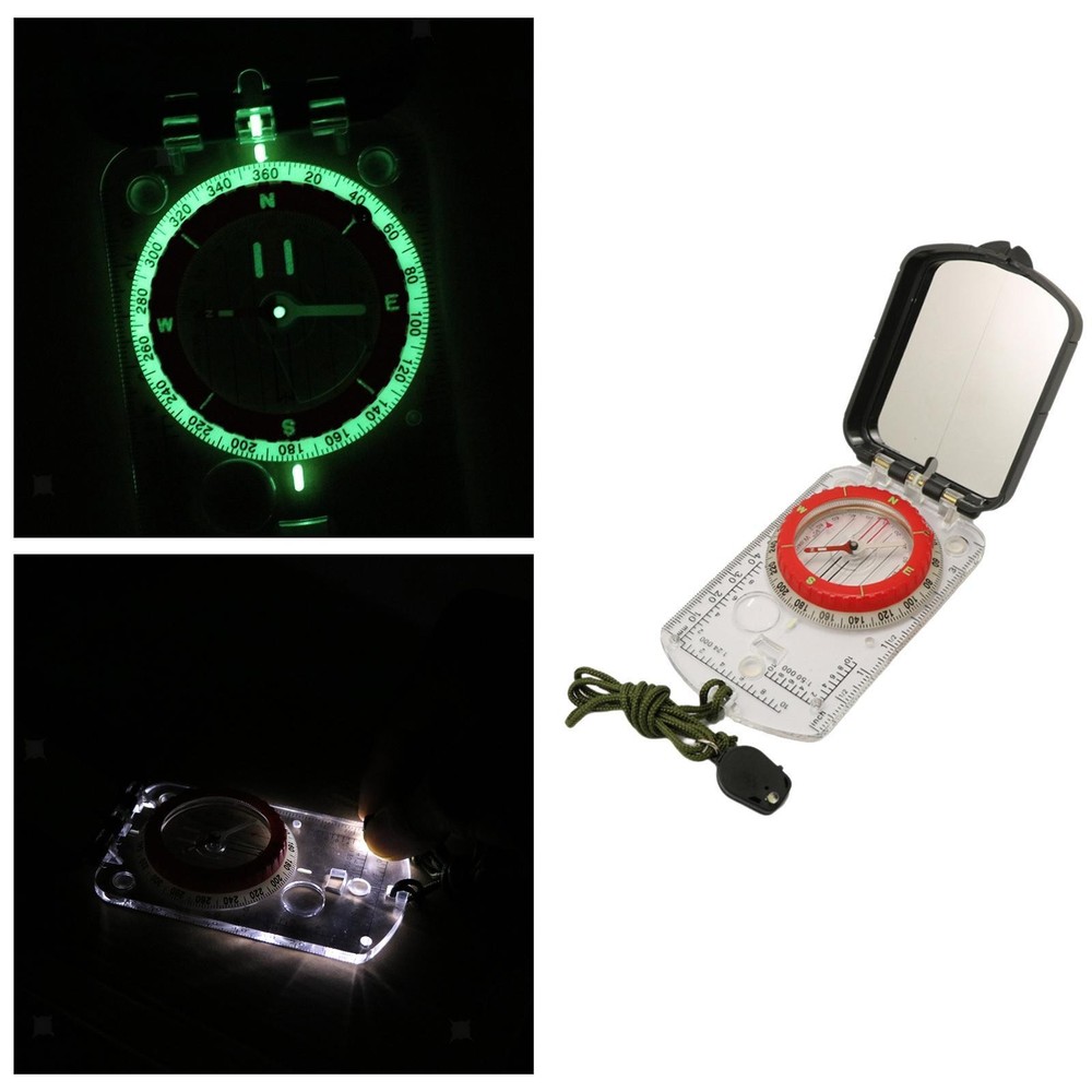 Compass Multifunctional Map Ruler Outdoor Camping Navigation Hiking