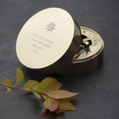 Personalized Compass Sundial for Dad Compass Compass Engraved Antique Compass