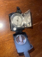 ORIGINAL STEIGUNG WILKIE PRISMATIC SIGHTING COMPASS BOX W/ CASE Non Working