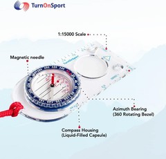 Advance Orienteering Compass – Portable Hiking & Camping Navigation Tool