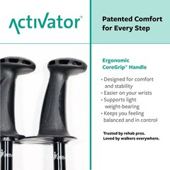 Urban Poling ACTIVATOR® Walking Poles for Balance and Rehabilitation – 1 Pair –