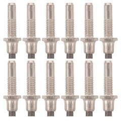 12 Pcs Metal Walking Cane Tips Replacement Part for Hiking Sticks