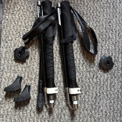 Walking Trekking Poles – 2 Pack, Lightweight and Ultra Portable Hiking Sticks