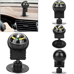 2PCS LC282 ABS Portable Car Compass Guide Ball With Suction Cup Outdoor