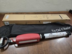 STEP2GOLD Ta-Da Chair Series 2 Portable Trekking Hiking Pole – 34.2″ Red